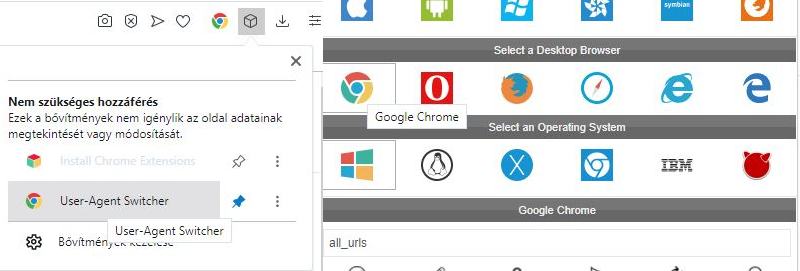 opera user agent swither
